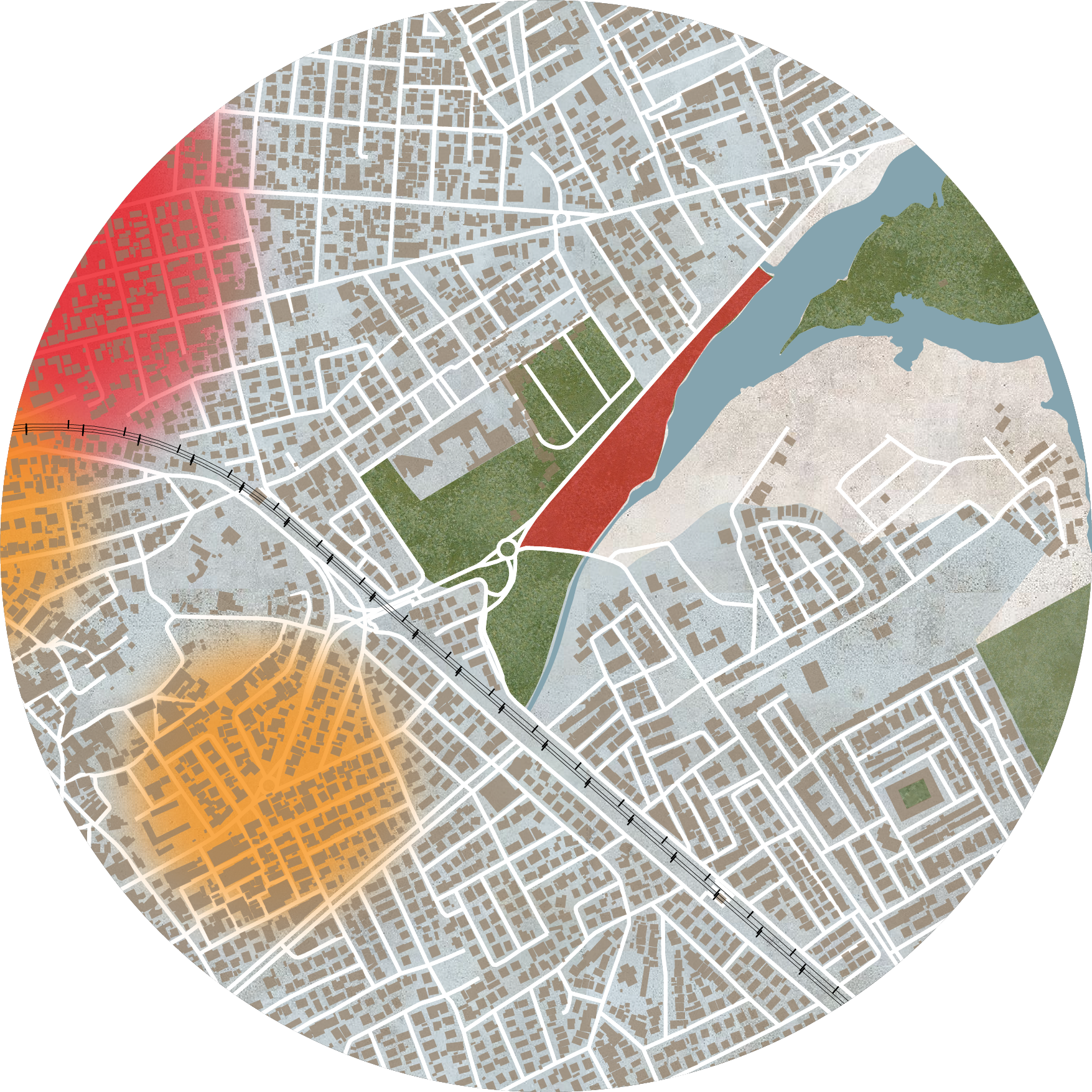 Radès Site Traffic Map